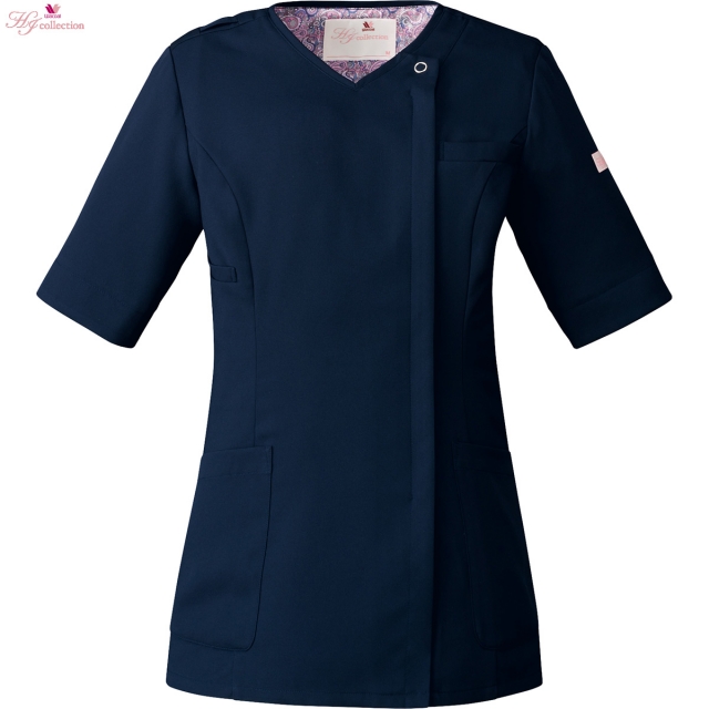 FOLK-HI708-17 ワコール 5部袖ジップスクラブ